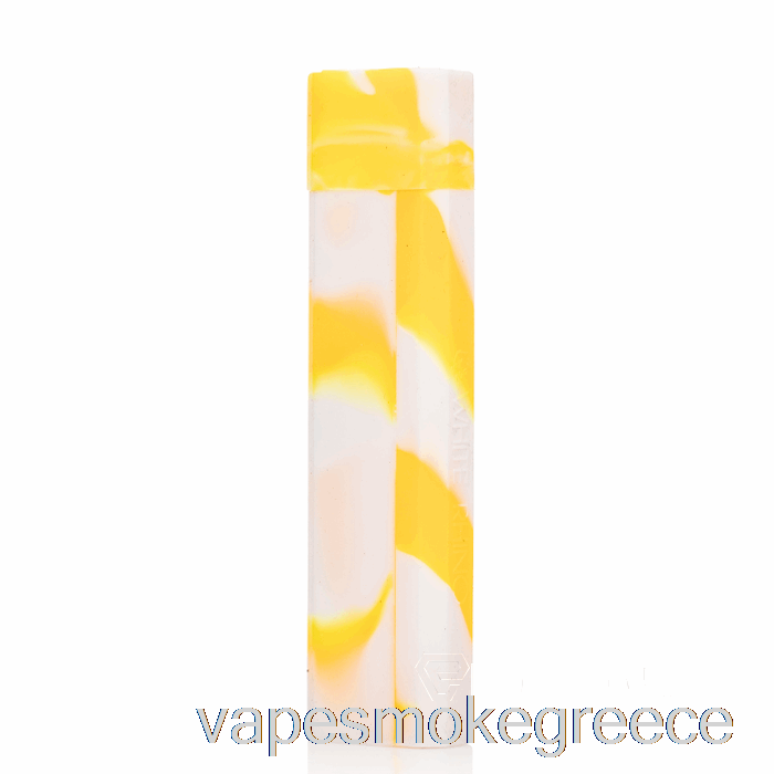 Vape Greece White Rhino Silicone Dab Out [χαλαζίας] κίτρινο λευκό (λάμψη UV)
